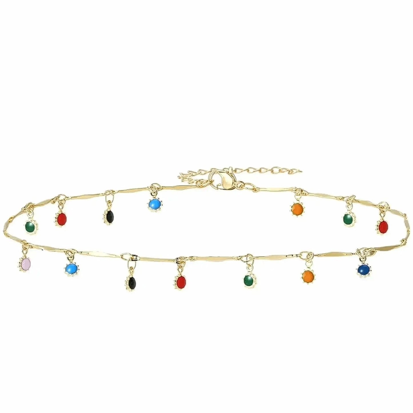 Collier Pompon Couleur Bonbon - Saylana