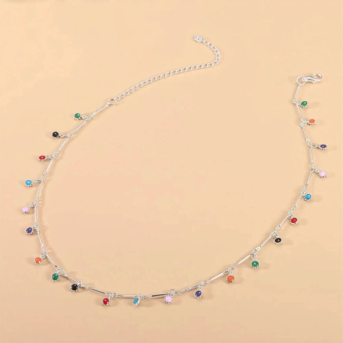 Collier Pompon Couleur Bonbon - Saylana