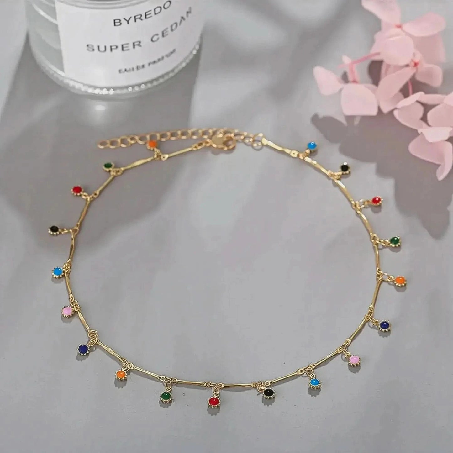 Collier Pompon Couleur Bonbon - Saylana