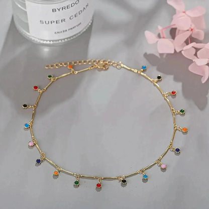 Collier Pompon Couleur Bonbon - Saylana