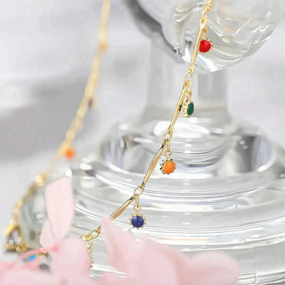 Collier Pompon Couleur Bonbon - Saylana