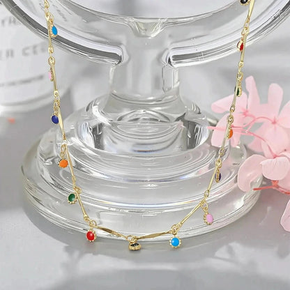 Collier Pompon Couleur Bonbon - Saylana