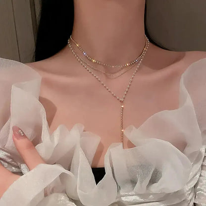 Collier Ras-du-Cou Goth Perlé-Saylana