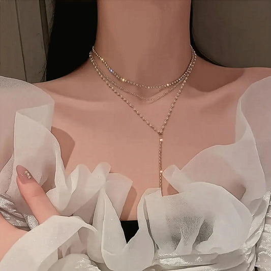 Collier Ras-du-Cou Goth Perlé - Saylana