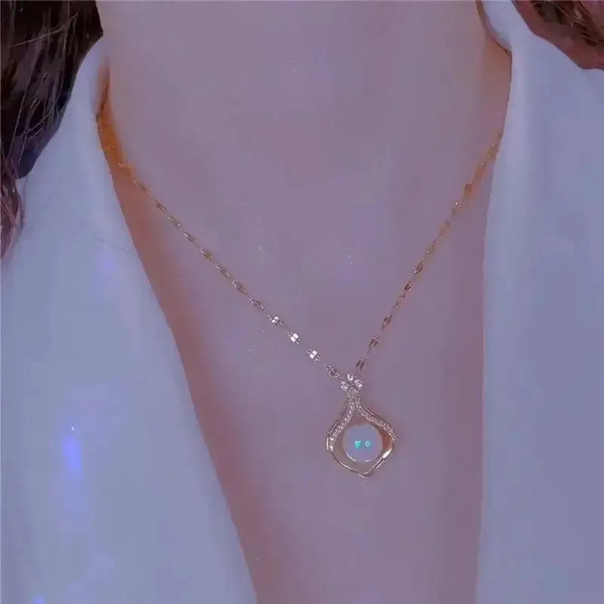 Collier Ras-du-Cou Goth Perlé-Saylana