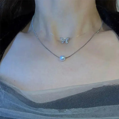 Collier Ras-du-Cou Goth Perlé-Saylana