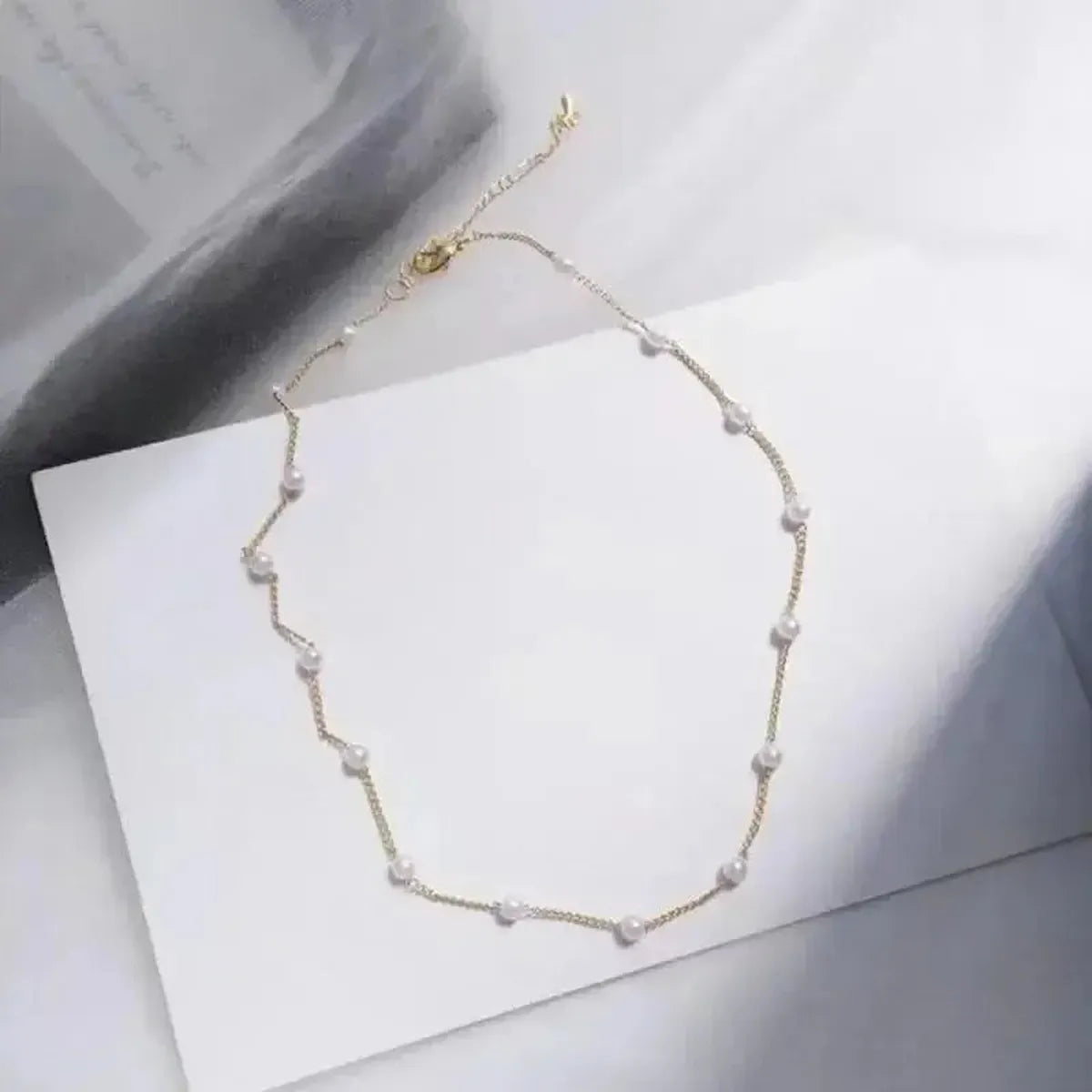 Collier Ras-du-Cou Goth Perlé-Saylana