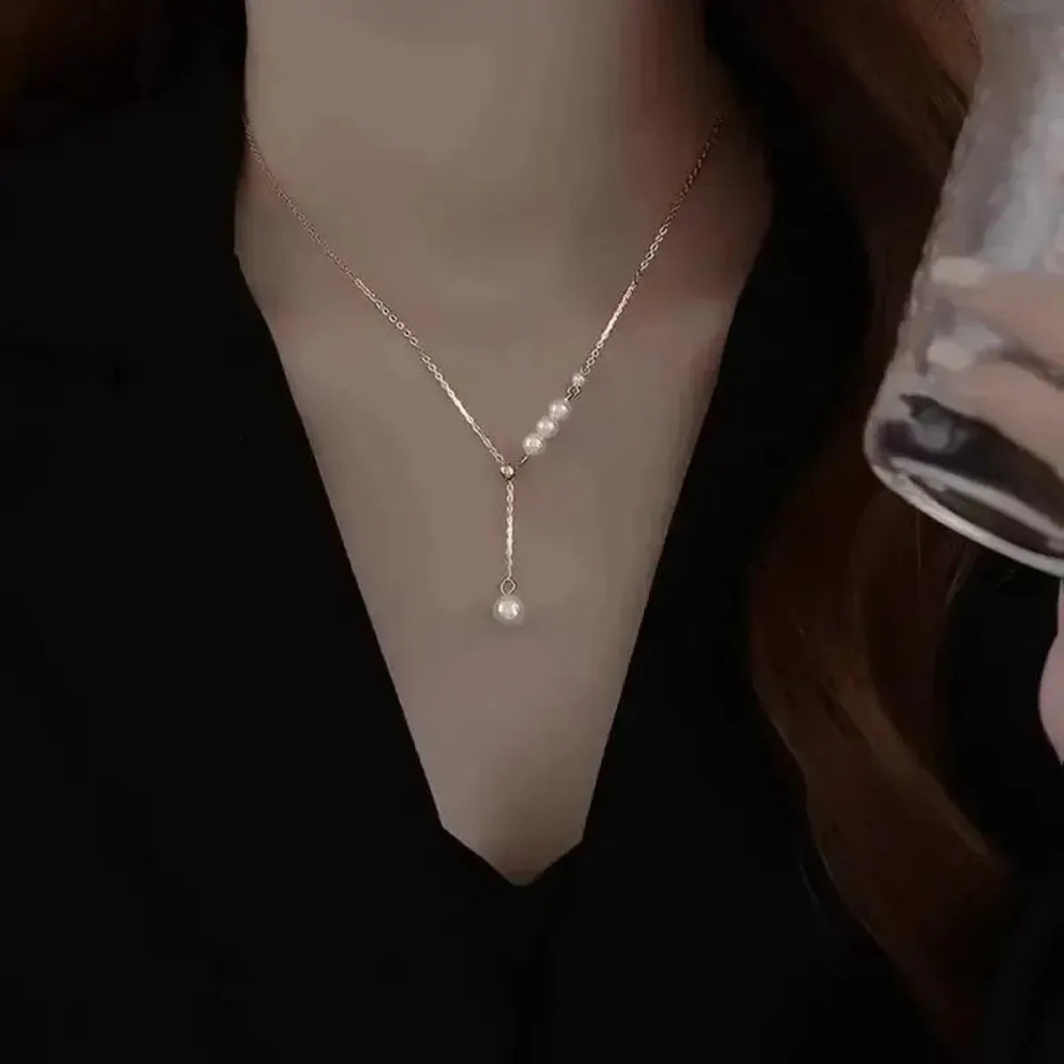Collier Ras-du-Cou Goth Perlé-Saylana