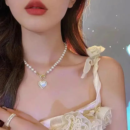 Collier Ras-du-Cou Goth Perlé-Saylana