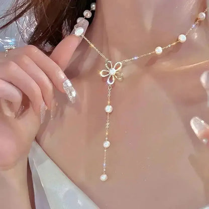 Collier Ras-du-Cou Goth Perlé-Saylana