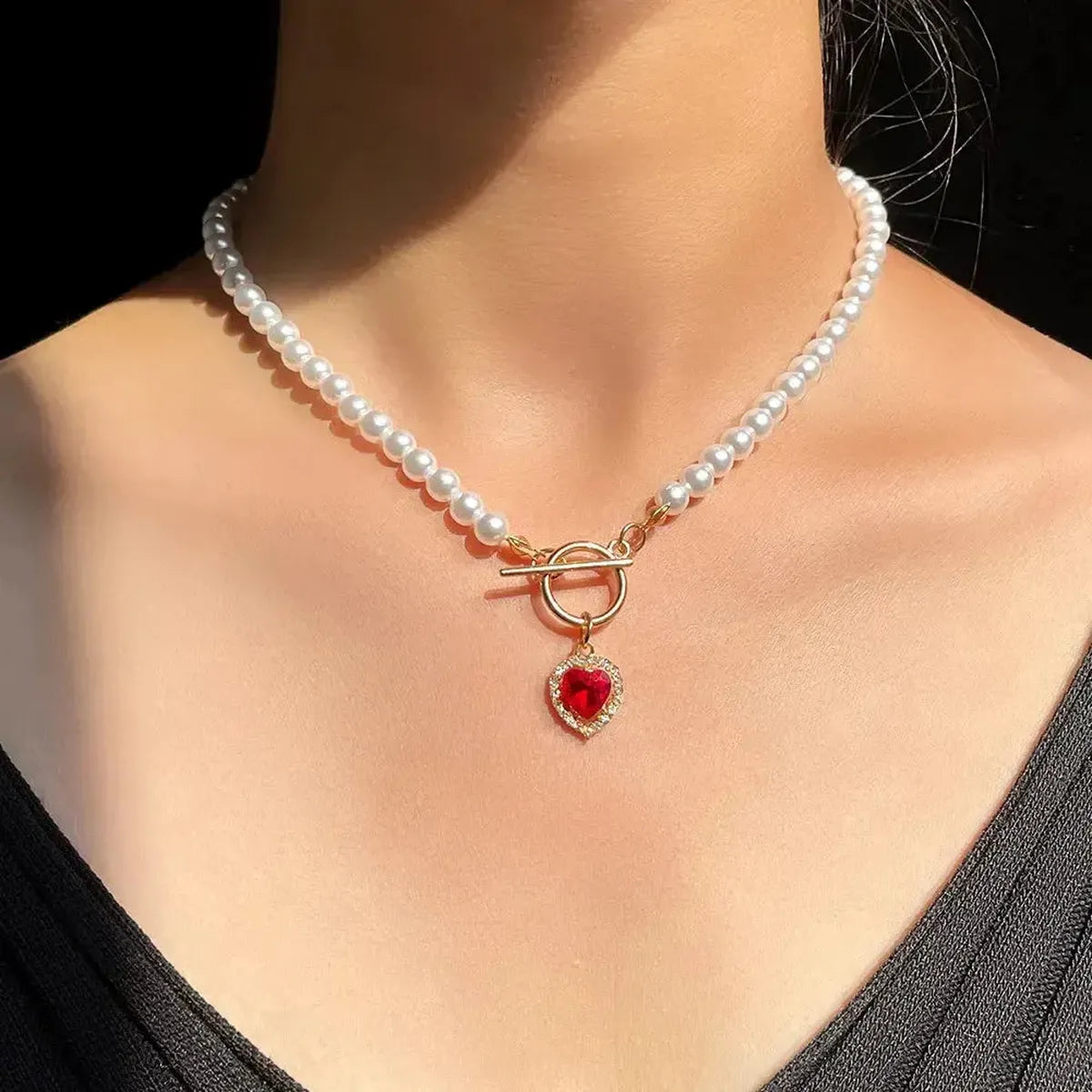 Collier Ras-du-Cou Goth Perlé-Saylana