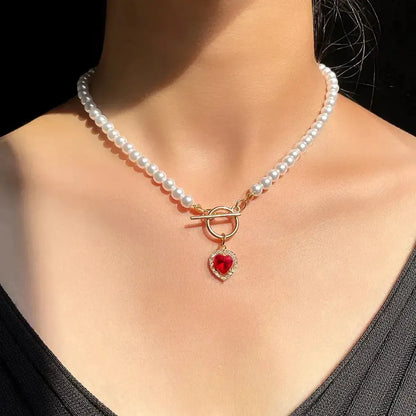 Collier Ras-du-Cou Goth Perlé-Saylana
