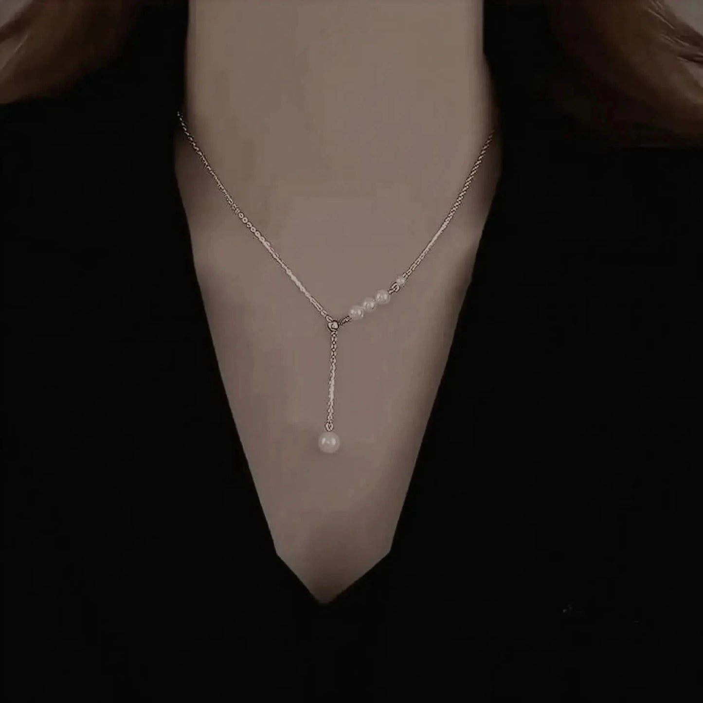 Collier Ras - du - Cou Goth Perlé - Saylana