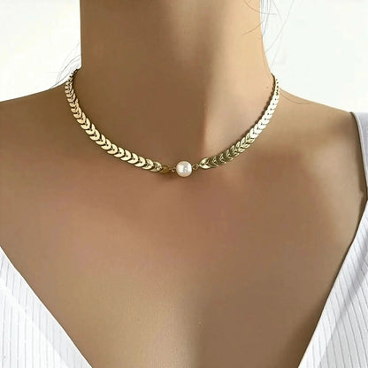 Collier Ras - du - Cou Goth Perlé - Saylana