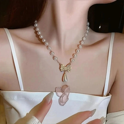 Collier Ras - du - Cou Goth Perlé - Saylana