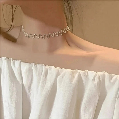 Collier Ras - du - Cou Goth Perlé - Saylana