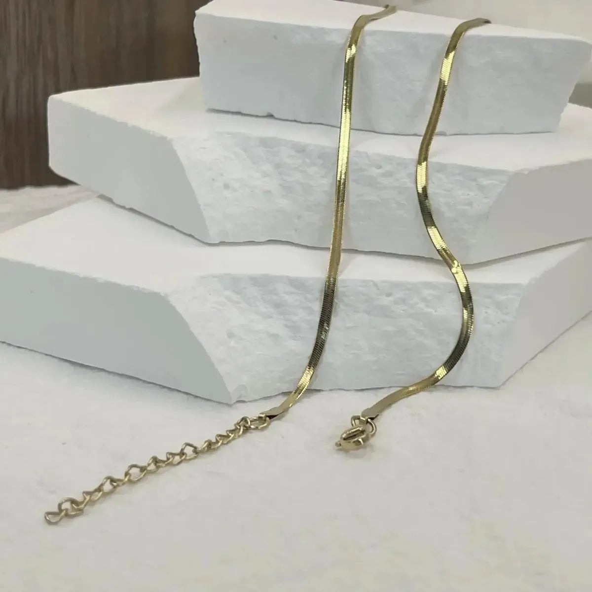Collier Serpent Acier Doré Chic-Saylana