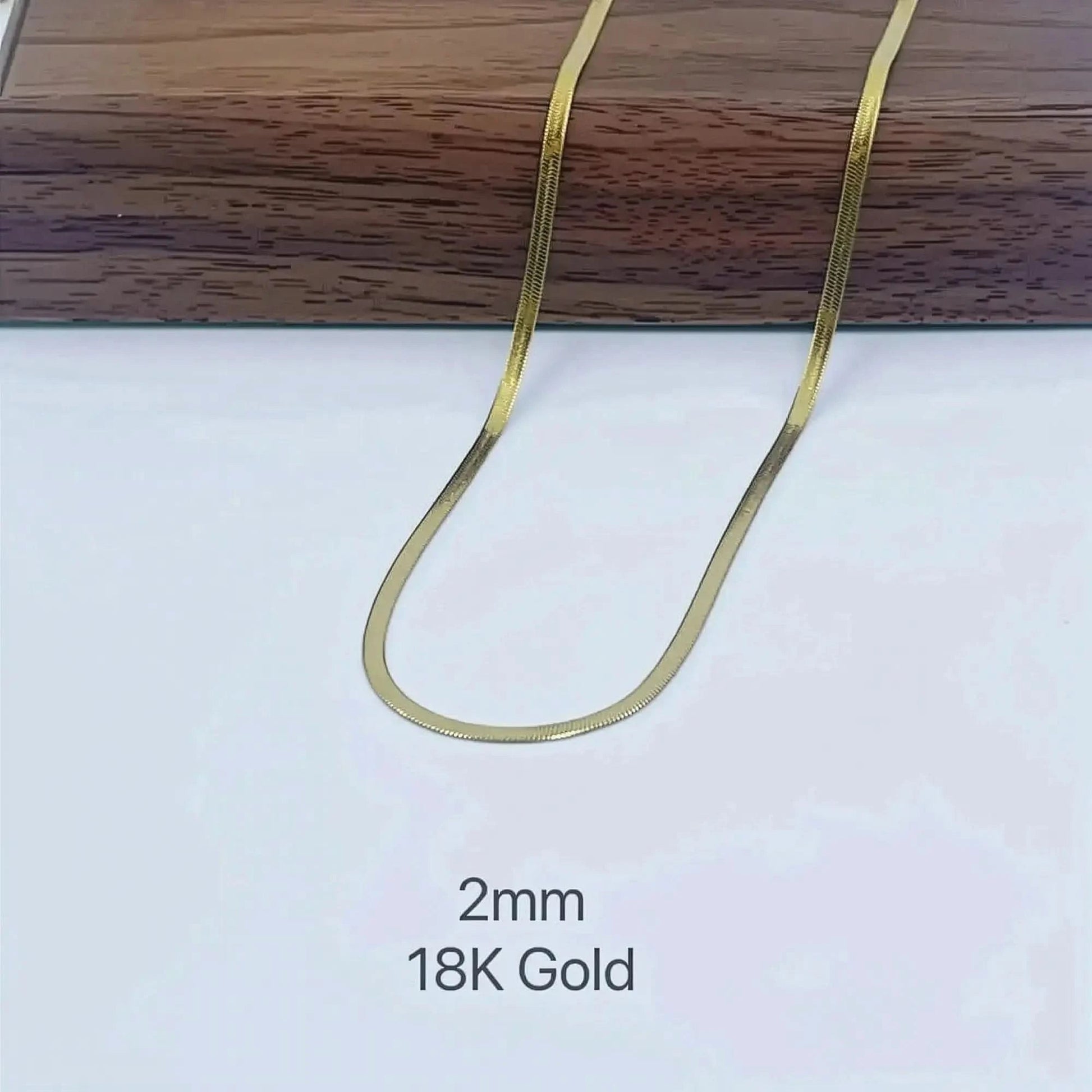 Collier Serpent Acier Doré Chic - Saylana