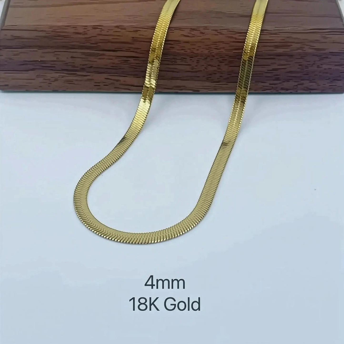 Collier Serpent Acier Doré Chic - Saylana