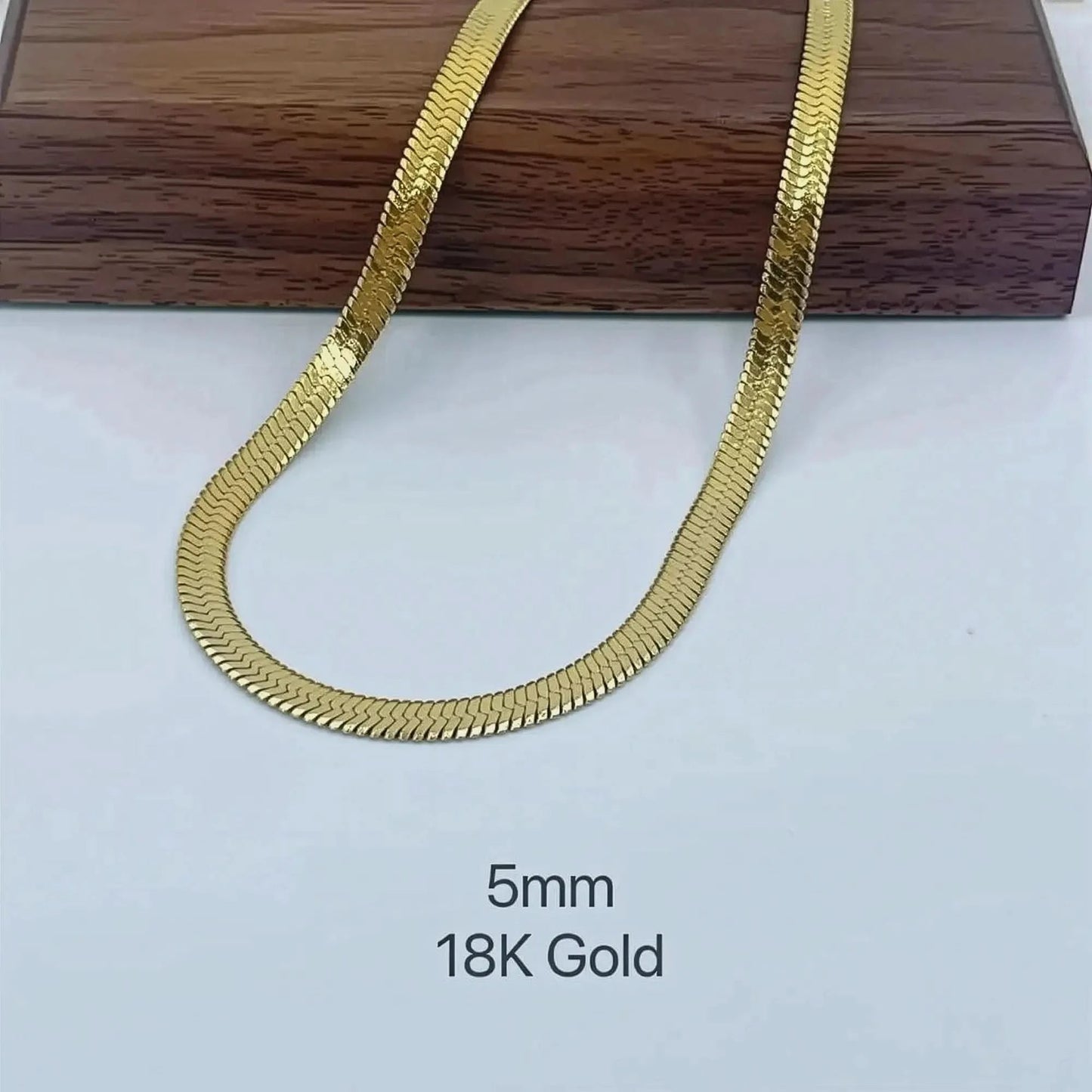 Collier Serpent Acier Doré Chic - Saylana