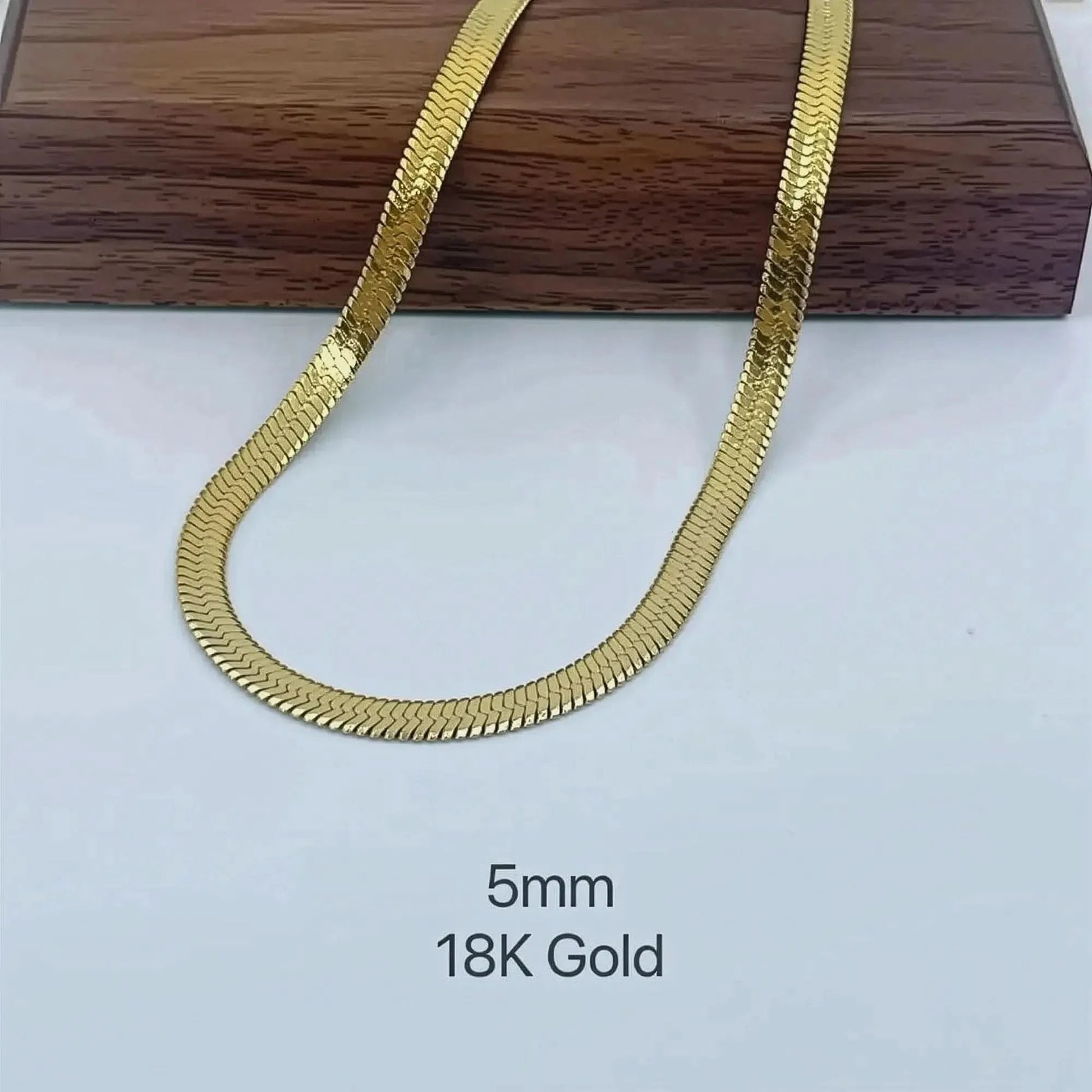 Collier Serpent Acier Doré Chic - Saylana