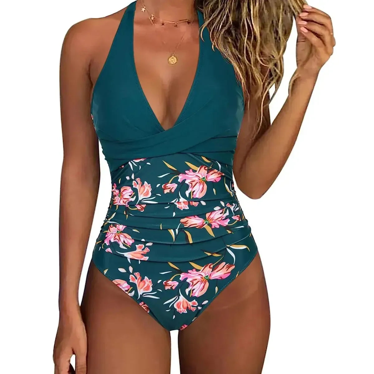 Combinaison Plage Sexy Imprimé Animal-Saylana