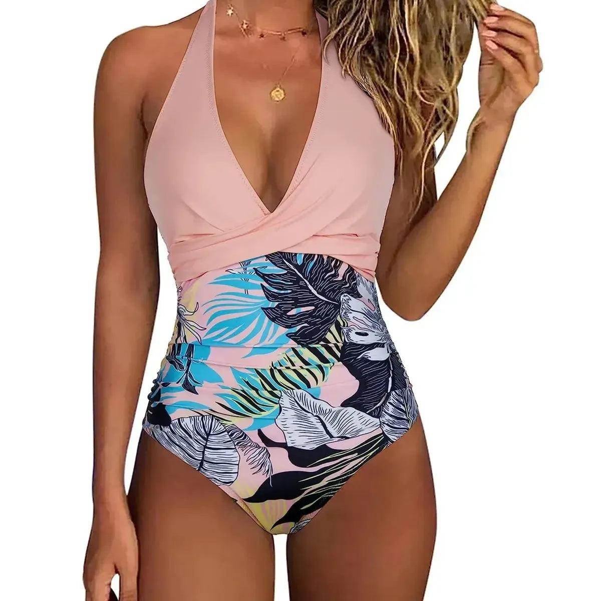 Combinaison Plage Sexy Imprimé Animal-Saylana