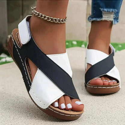 Compensées Ouvertes Confort Peep Toe - Saylana