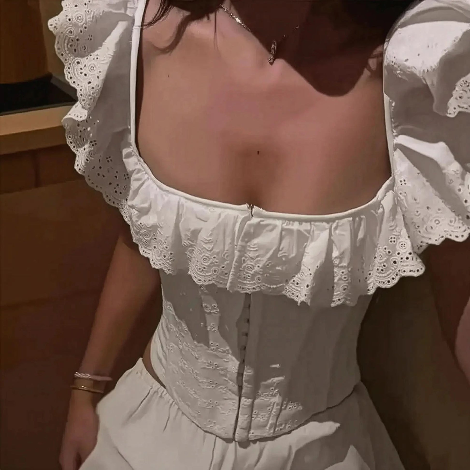 Corset court à lacets été - Saylana