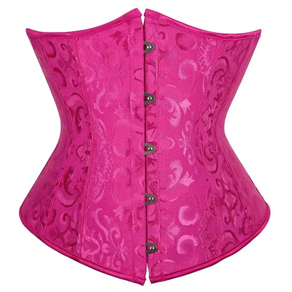 Corset Gothique Femme Jacquard-Saylana