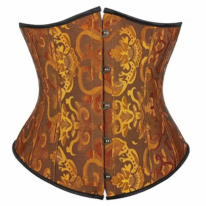 Corset Gothique Femme Jacquard - Saylana