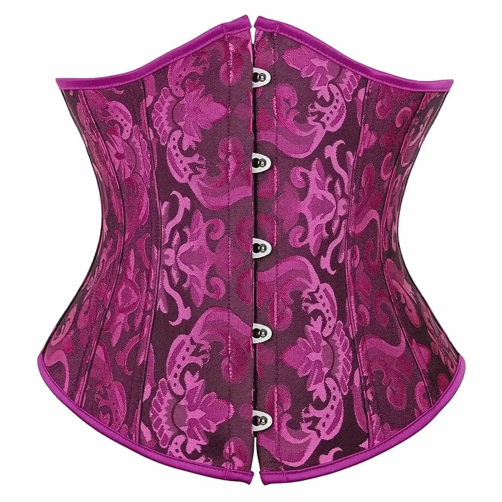 Corset Gothique Femme Jacquard - Saylana