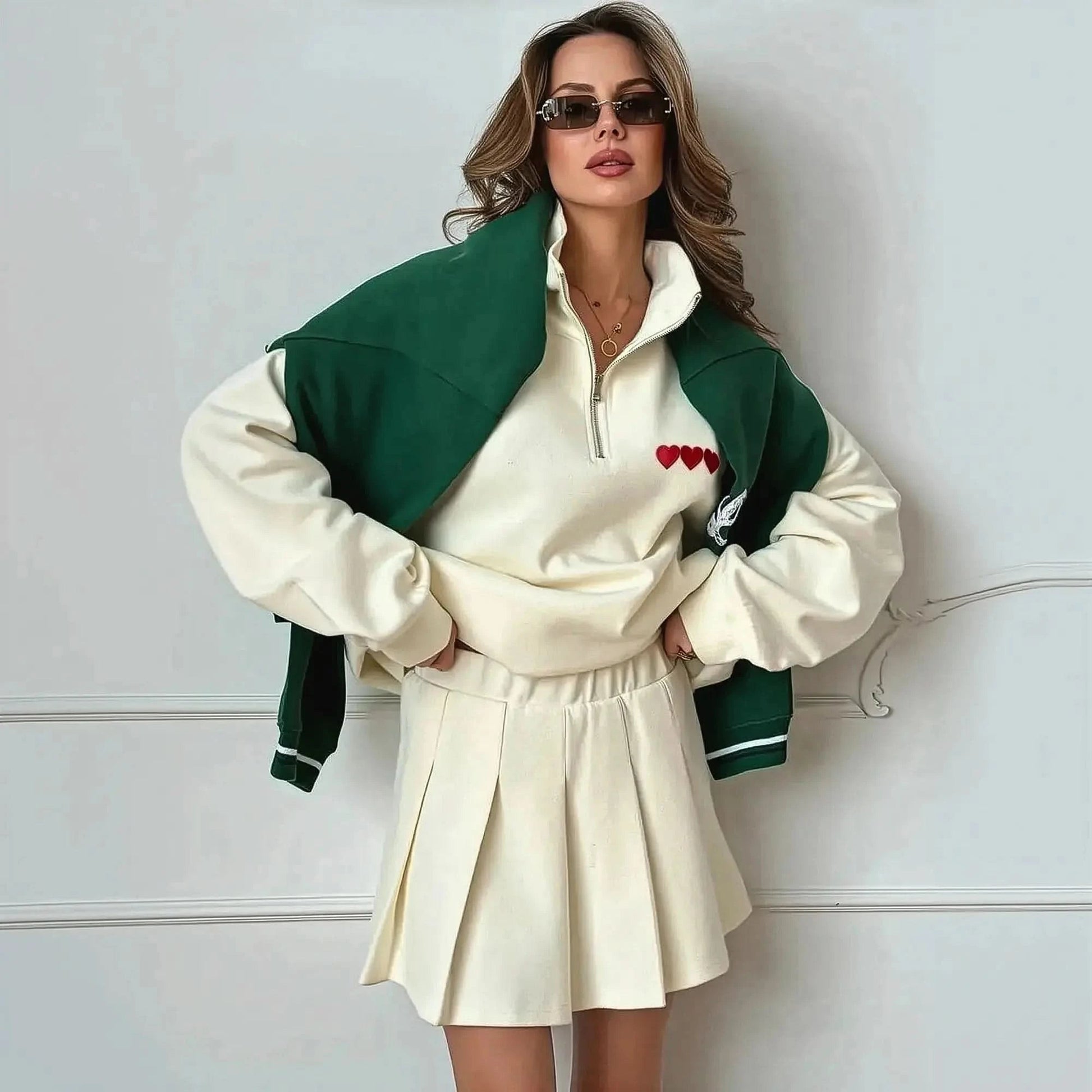 Coton Jaune Top & Jupe - Saylana