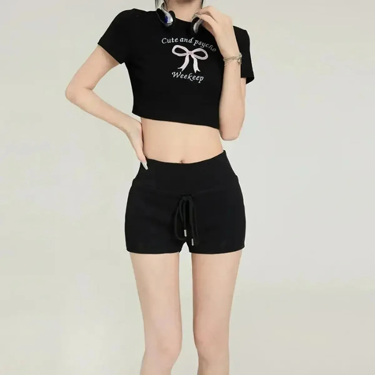 Coupe casual idéale pour yoga ou détente maison-Saylana