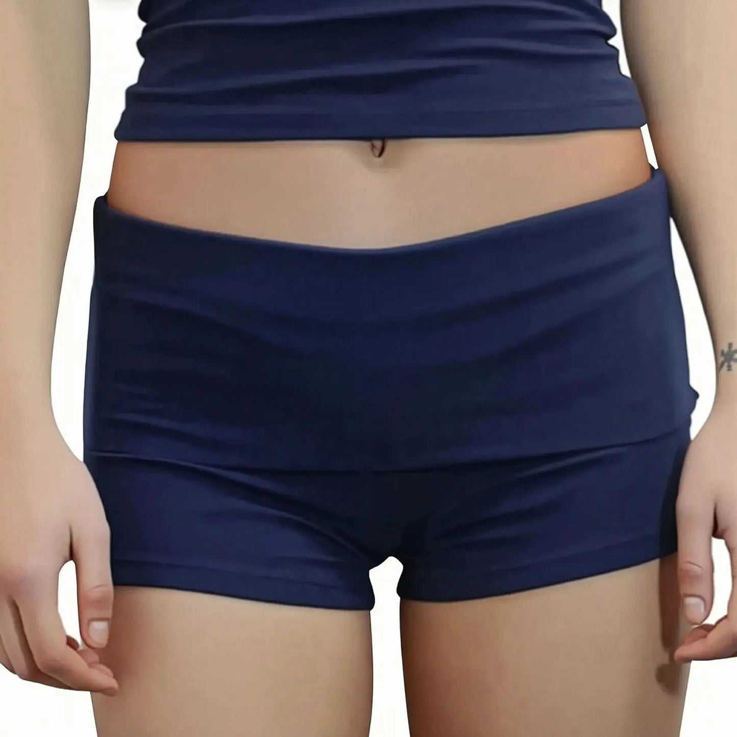 Coupe taille basse repliée pour look chill - Saylana