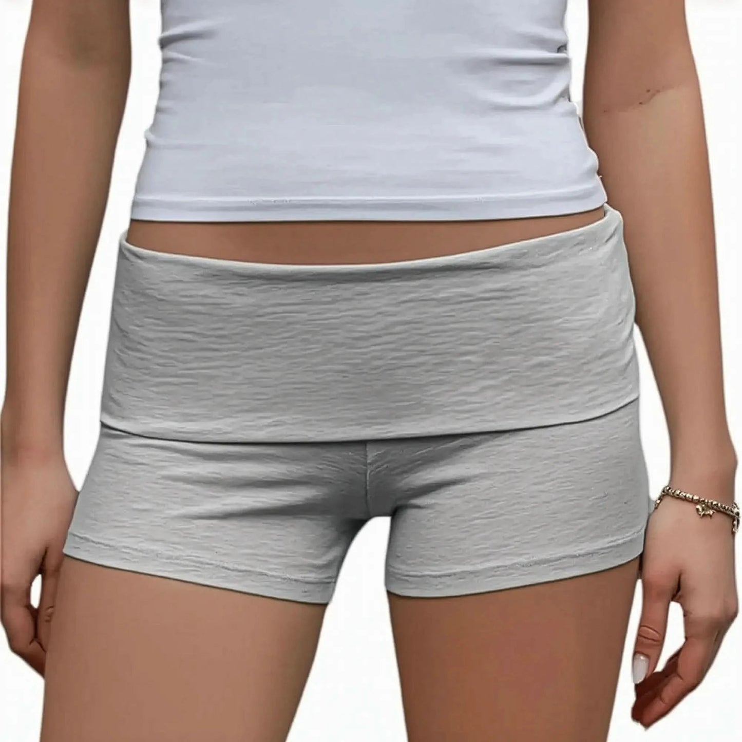 Coupe taille basse repliée pour look chill - Saylana