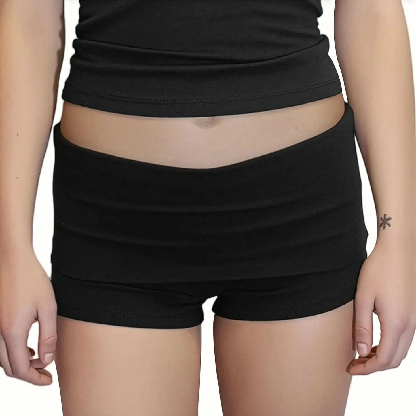 Coupe taille basse repliée pour look chill - Saylana