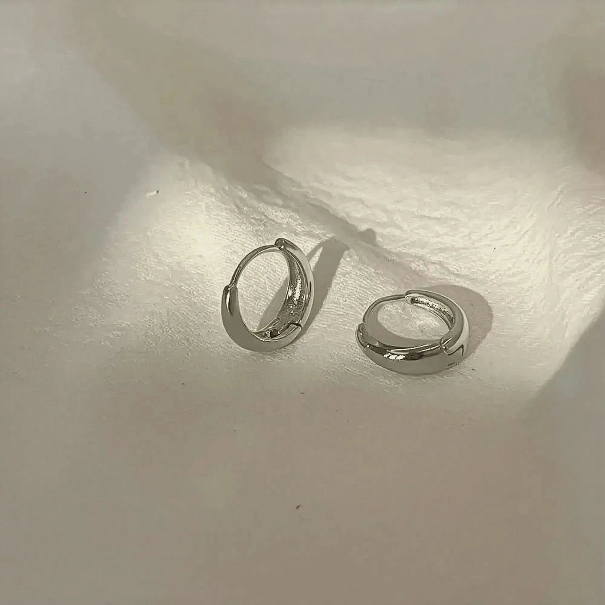 Créoles Acier Doré Mini Format - Saylana