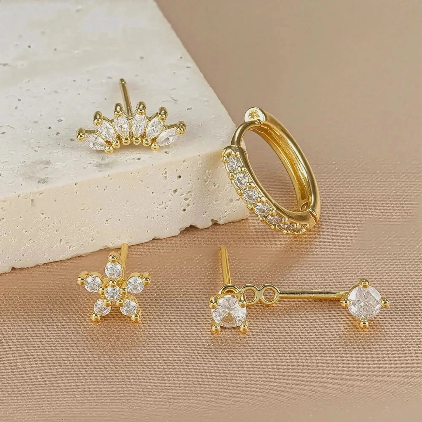 Créoles & Clous Fleur Chic - Saylana