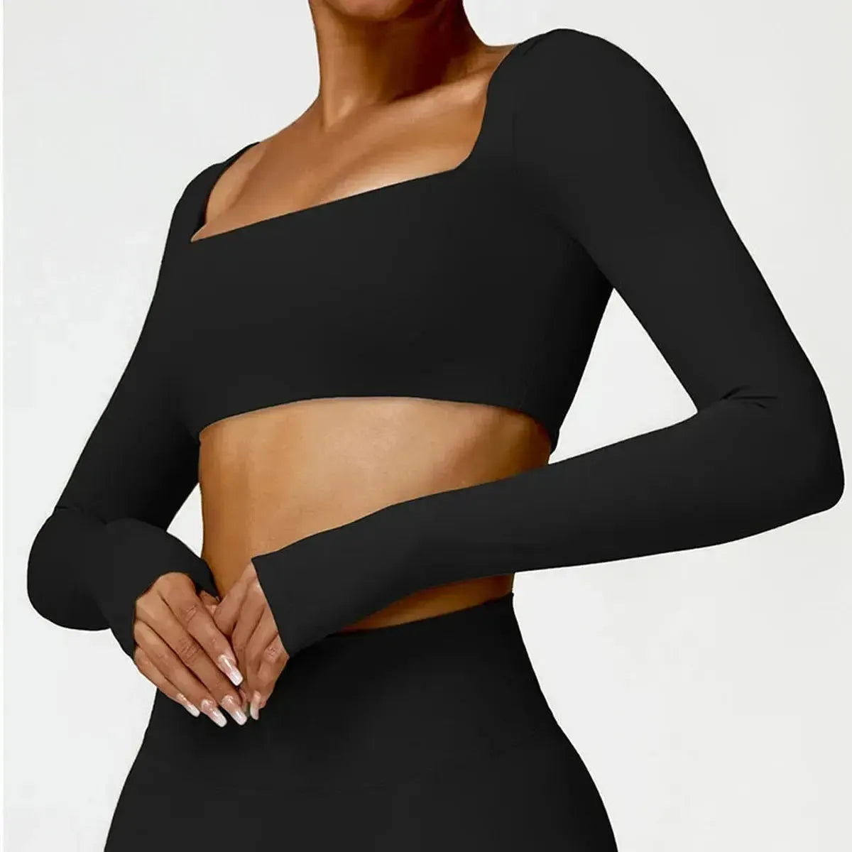 Crop Fitness Manches Longues-Saylana