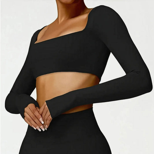 Crop Fitness Manches Longues - Saylana