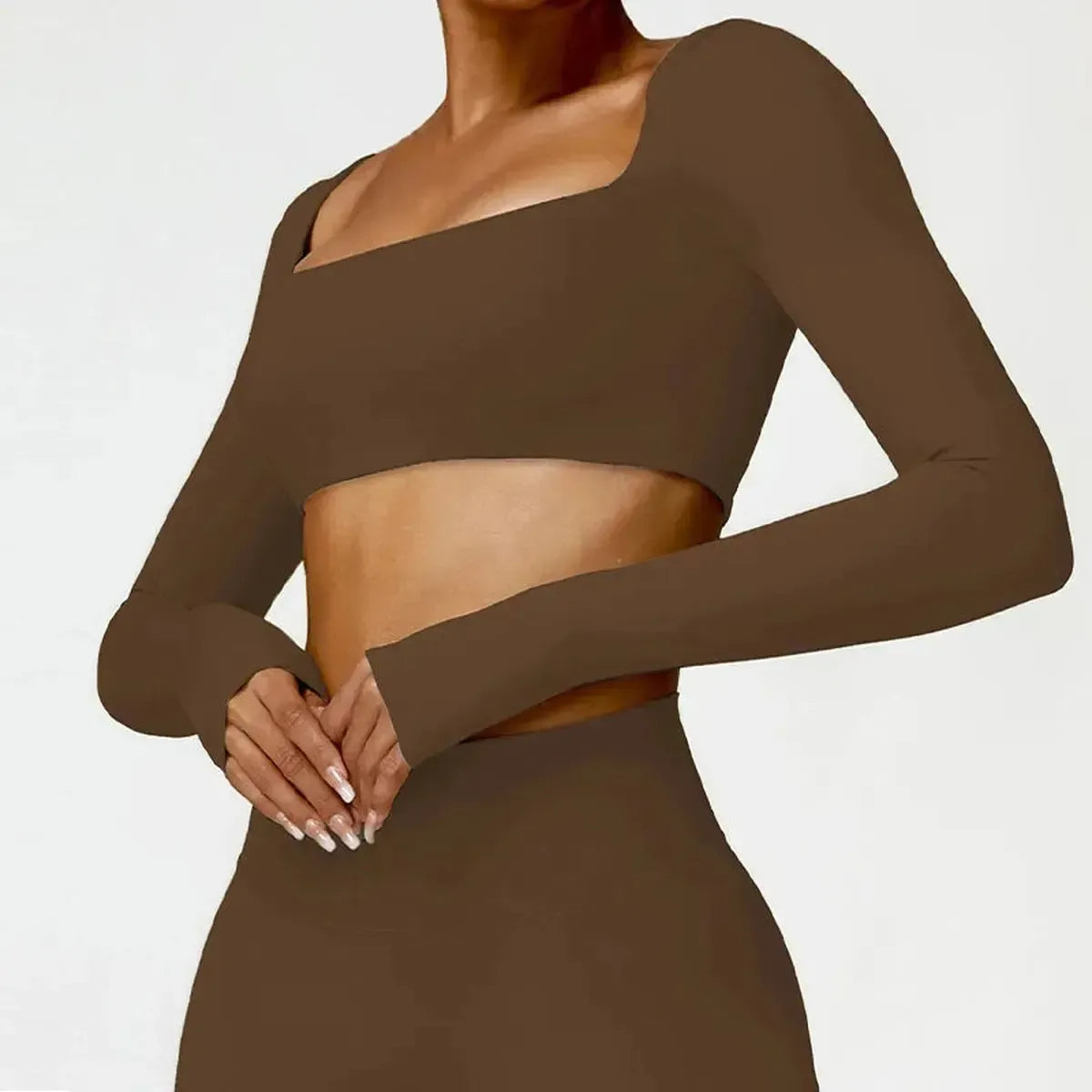 Crop Fitness Manches Longues-Saylana