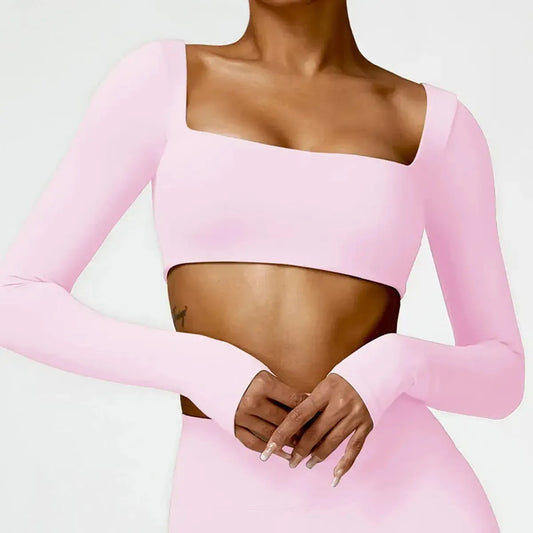 Crop Fitness Manches Longues-Saylana