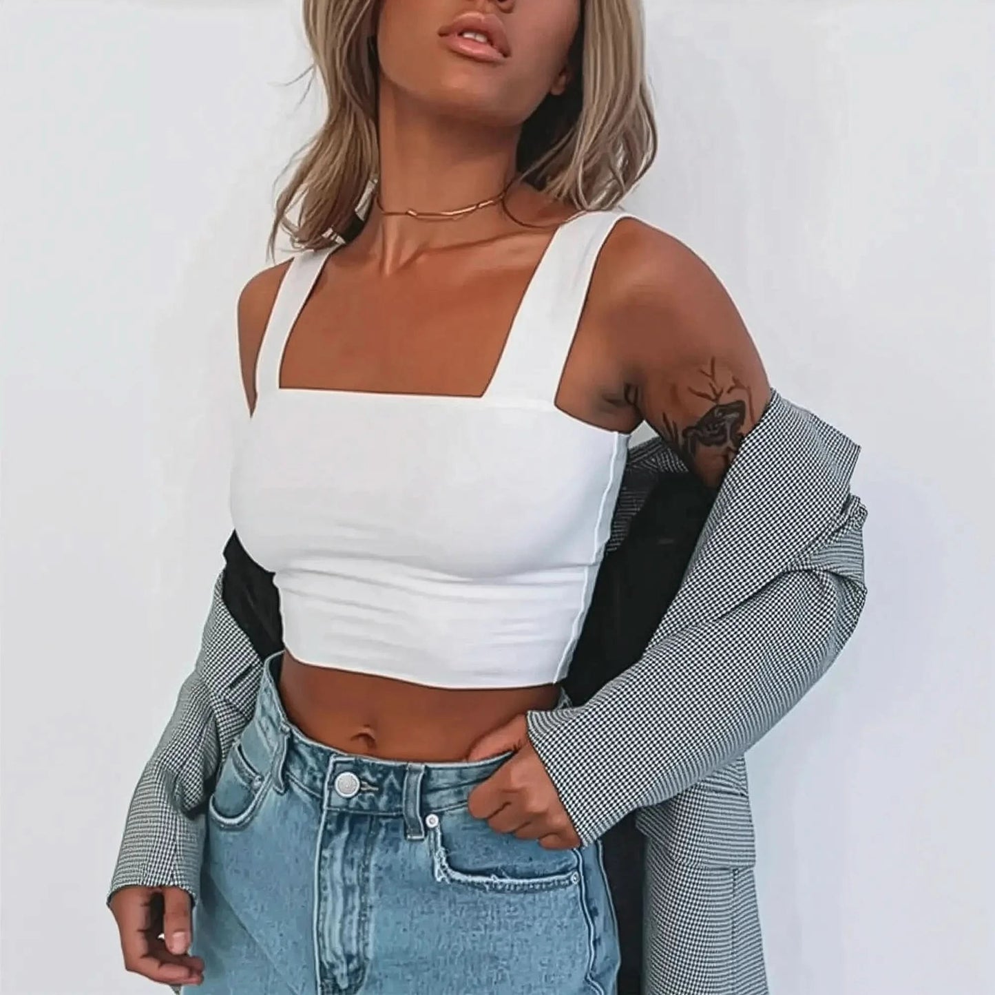 Crop manches courtes au charme épuré et versatile - Saylana