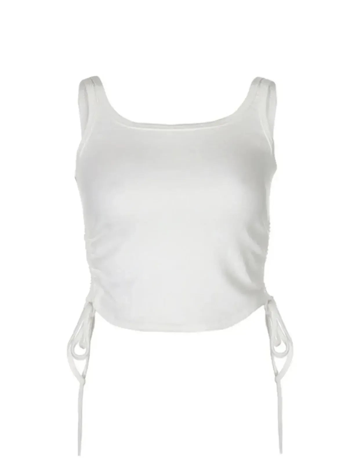 Crop top à nouer au style casual fitness-Saylana