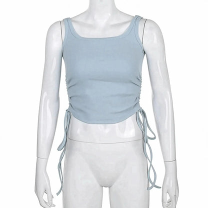 Crop top à nouer au style casual fitness - Saylana