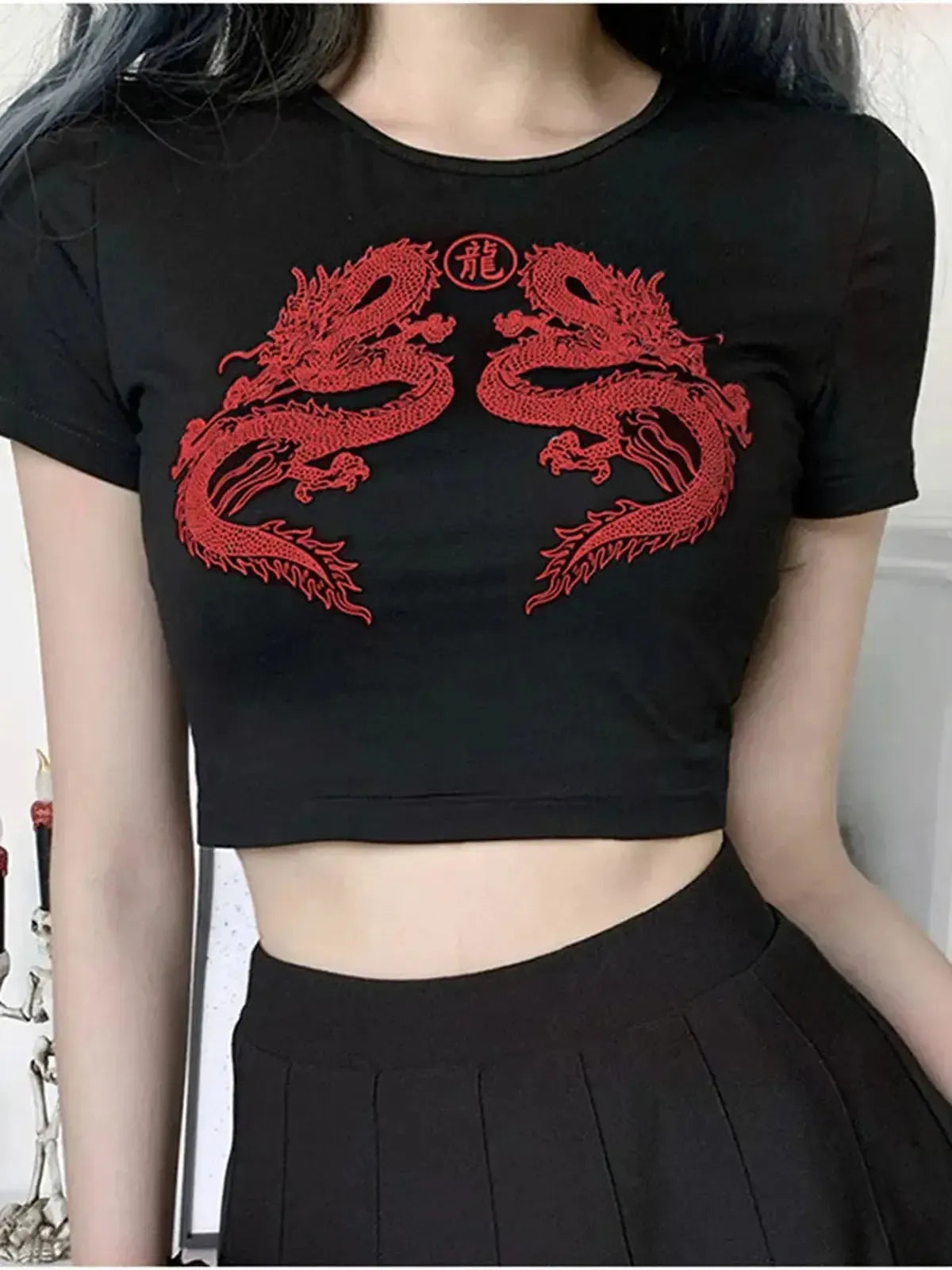 Crop Top Dragon Été-Saylana