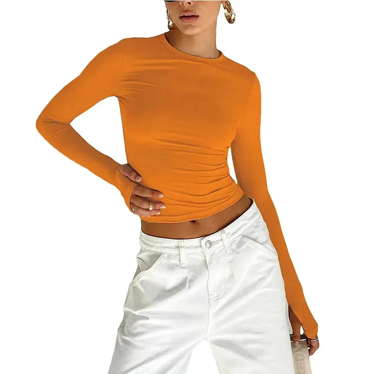 Crop Top Manches Longues-Saylana