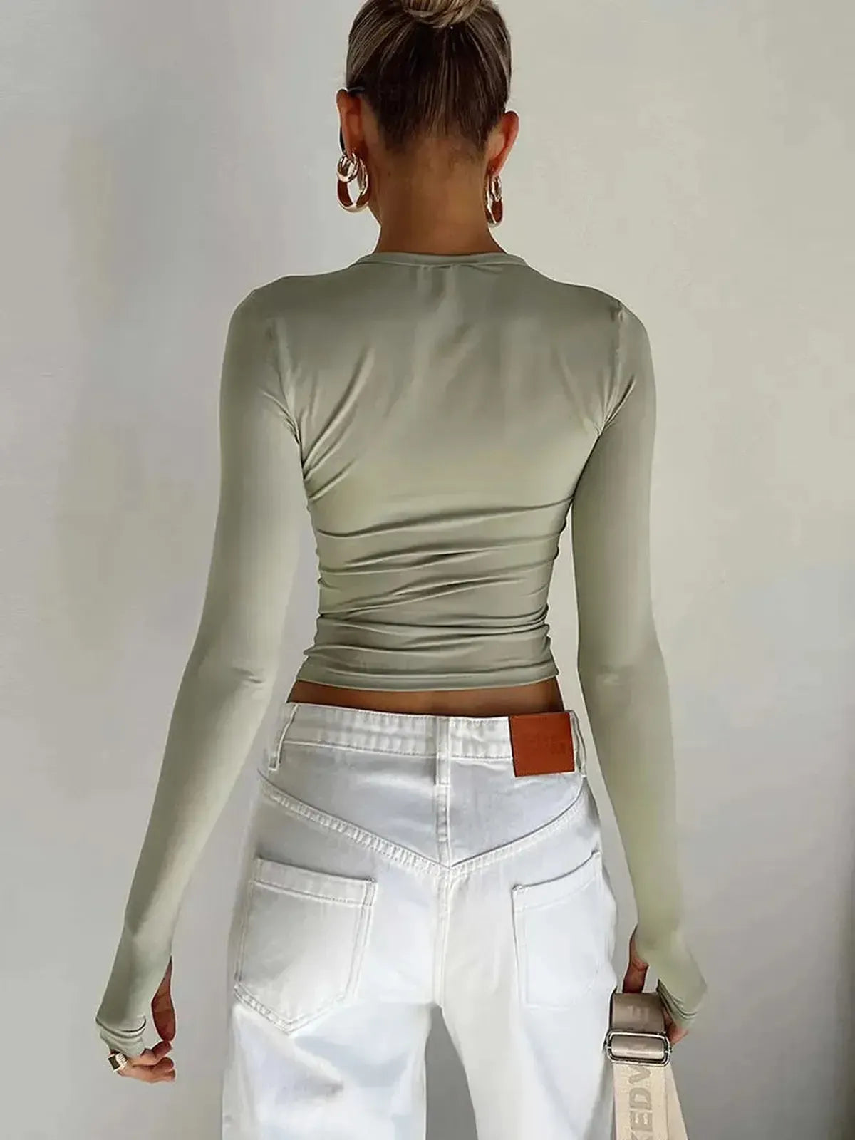 Crop Top Manches Longues-Saylana