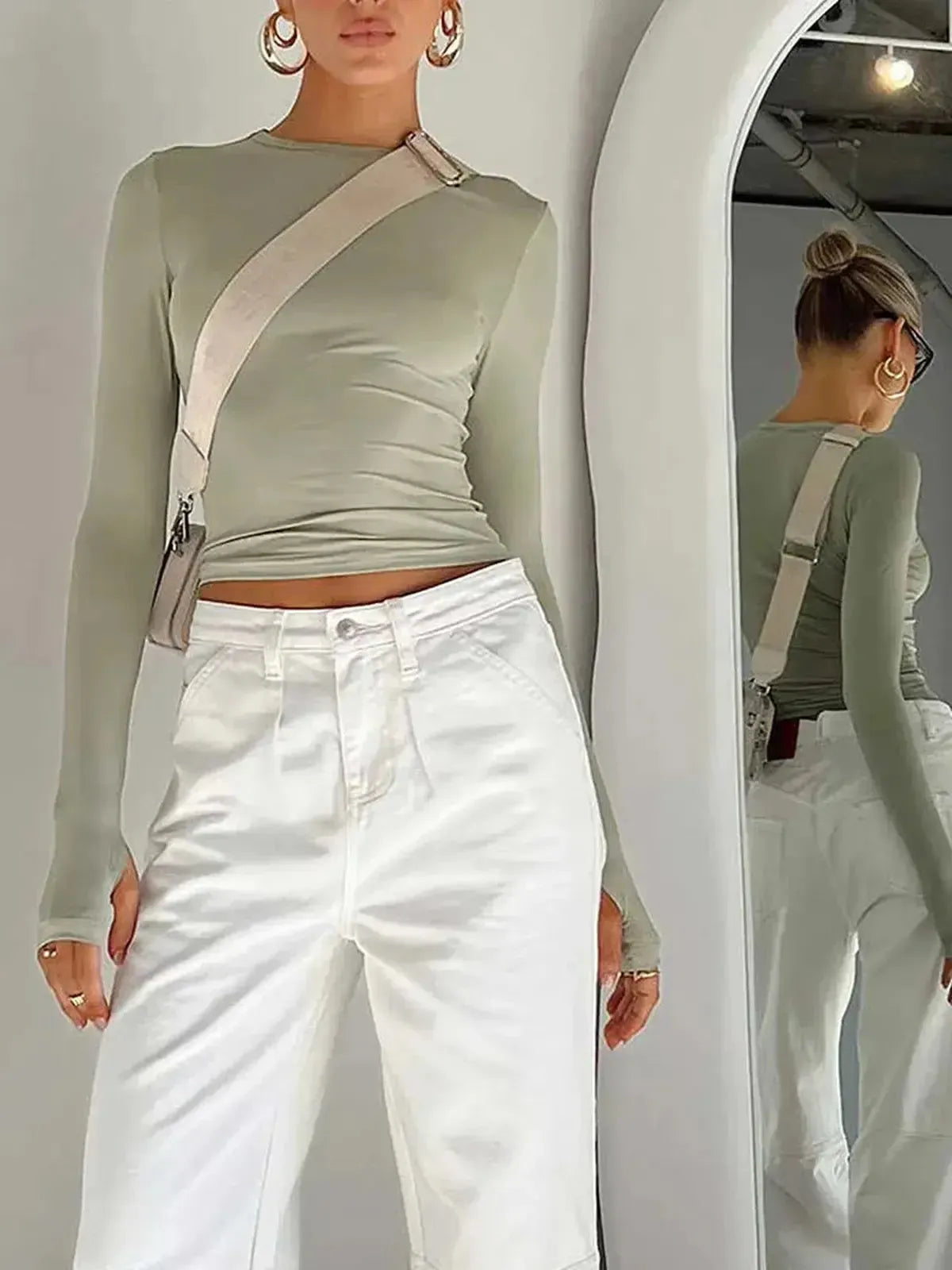 Crop Top Manches Longues-Saylana